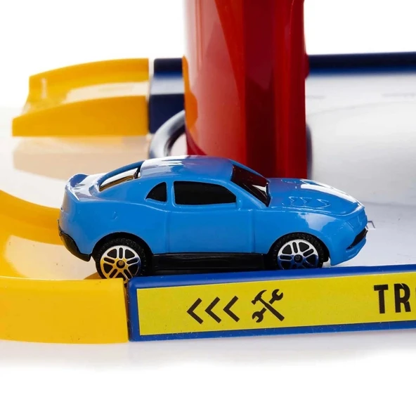 Çocuk Toyflyer17ParçaOtoparkGarajSeti - Resim 4