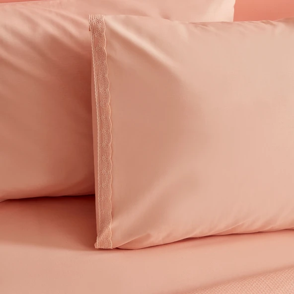 Karaca Home Alia % 100 Pamuk Fistolu Çift Kişilik Pike Takımı Somon - 4