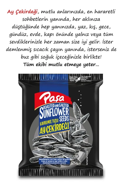 Kavrulmuş Tuzlu Siyah Ay Çekirdeği 150 gr X 16 Adet (2400 gr) - 2