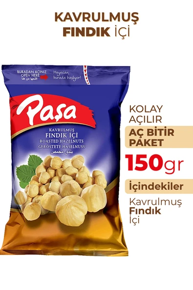 Paşa Kuruyemiş Kavrulmuş Fındık İçi 150 gr - 2