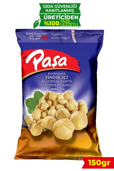 Paşa Kuruyemiş Kavrulmuş Fındık İçi 150 gr