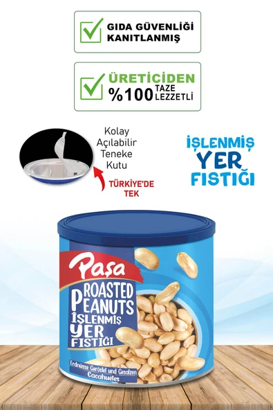 İşlenmiş Yer Fıstığı Teneke Kutu 180 gr