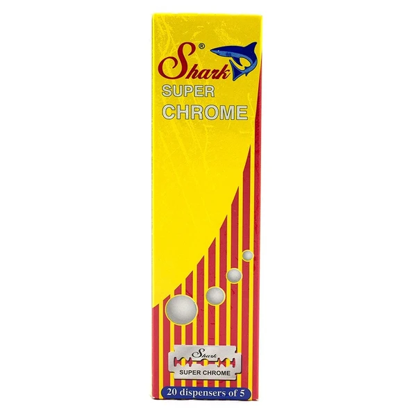 Shark Super Chrome Çift Taraflı Tıraş Bıçağı (5x20 Paket) 100 Adet - 2