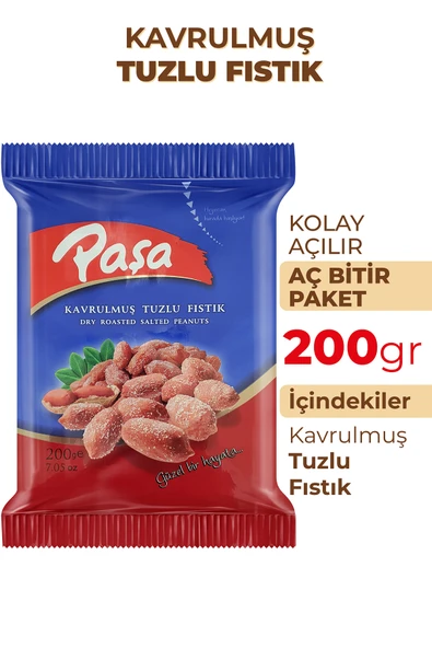 Paşa Kuruyemiş Kavrulmuş Tuzlu Fıstık 200 gr - 2