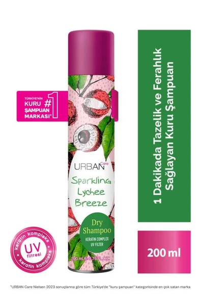 Urban Sparkling Lychee Breezee Hacimlendirici Kuru Şampuan