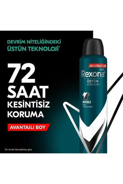 Rexona Men Invisible Black & White 72 Saat Erkek Sprey Deodorant - 3