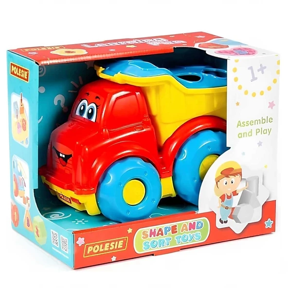 Çocuk Bul-Tak Eğitici Damperli Kamyon 89120 - Resim 3