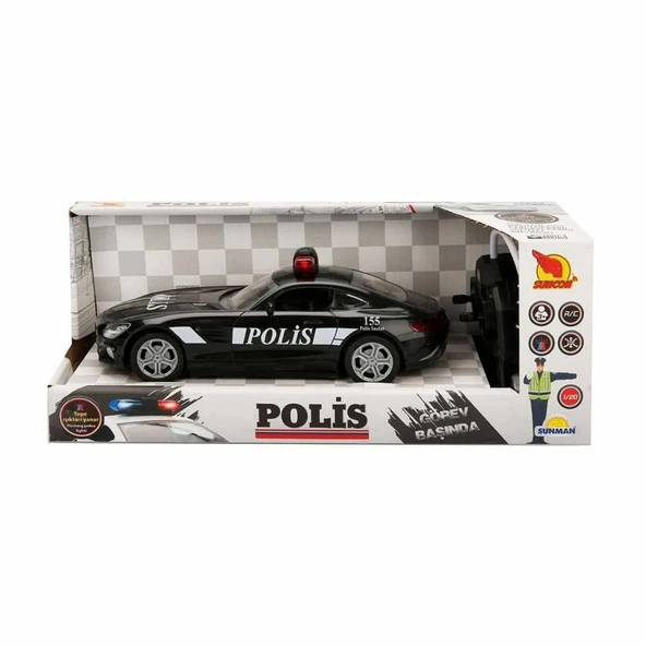 Çocuk 20357 Uzaktan Kumandalı Suncon Işıklı Polis Arabası 21 cm - 2