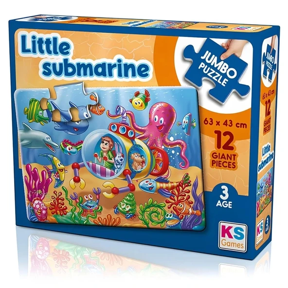Çocuk Little Submarine 12 Parça Jumbo Boy Puzzle ürün görseli