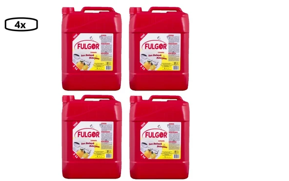 Fulgor Limonlu Sıvı Bulaşık Deterjanı 5 Lt x 4 Adet - 2