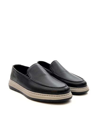 Greyder 64696 Erkek Hakiki Deri Baskılı Lastikli Comfort Casual Ayakkabı - 24