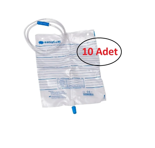 Easyflow Steril Musluklu Idrar Torbası 2000 Ml ( 10'li Paket )