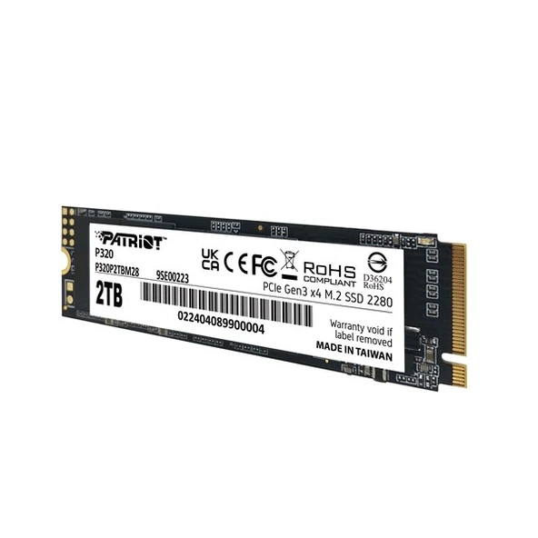 PATRIOT 2TB P320 P320P2TBM28 3000-2200MB/s M2 NVME GEN4 DİSK - Resim 2