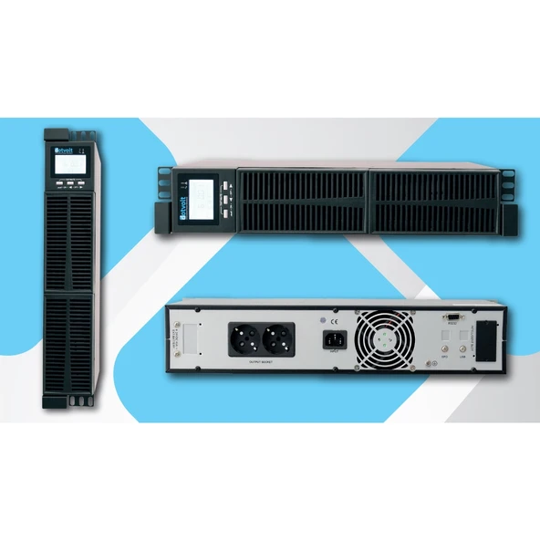DOTVOLT 3KVA UPS-00014 1-1 RT Online Rack Tipi UPS