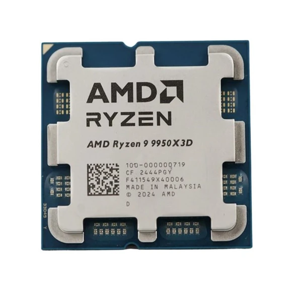 AMD RYZEN 9 9950X3D 144MB 16çekirdekli O/B UHD AM5 170w Kutusuz+Fansız ürün görseli