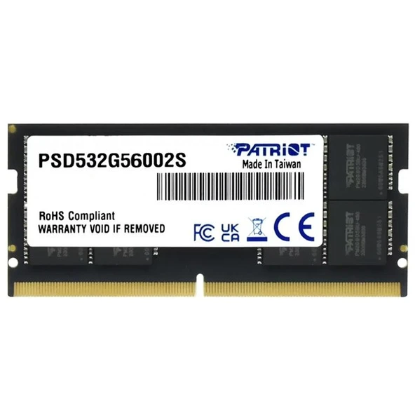 PATRIOT 32GB DDR5 5600MHZ CL46 NOTEBOOK RAM SIGNATURE LINE PSD532G56002S - 2