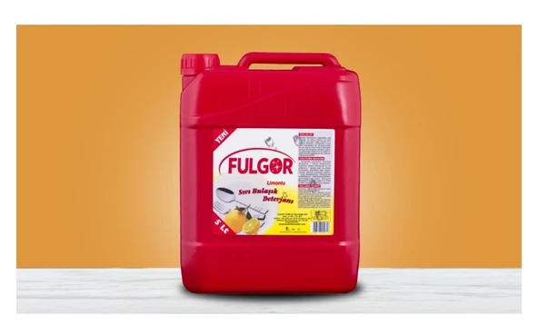 Fulgor Limonlu Sıvı Bulaşık Deterjanı 5 Lt x 2 Adet - 4