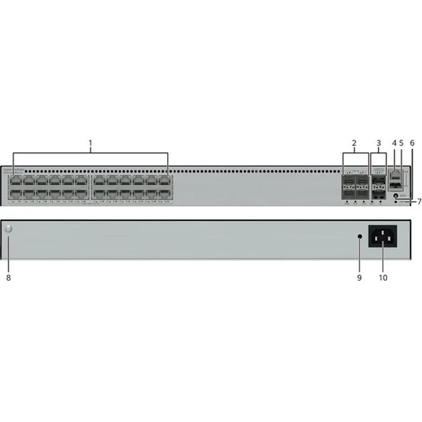 HUAWEI 24port S5735-L24PN4XE-AV2 4-SFP 10GbE 400W YÖNETİLEBİLİR POE SWITCH