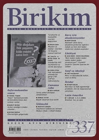 Birikim 337 Mayıs 2017