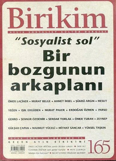 Birikim 165 Ocak 2003