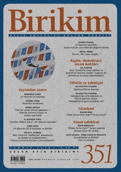 Birikim 351 Temmuz 2018