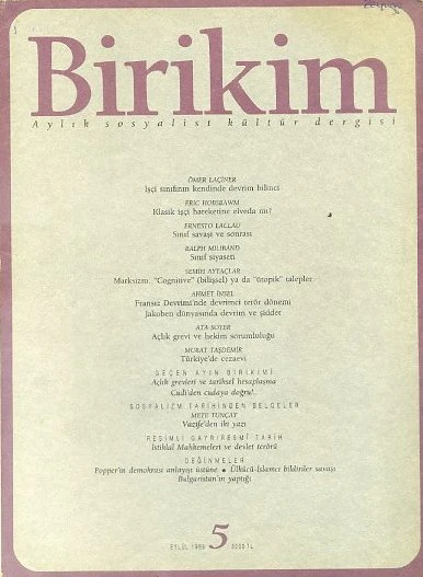 Birikim 5 Eylül 1989