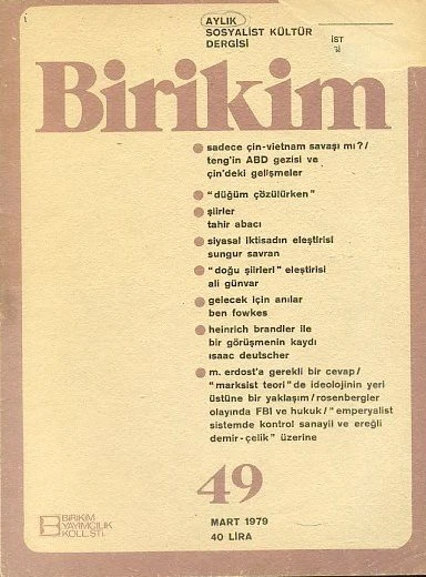 Birikim 49 Mart 1979