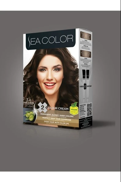 Sea Color Kit Saç Boyası-4.4 Koyu Kestane