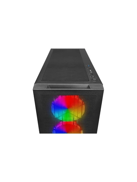 PowerBoost VK-G4306S USB 3.0 Mesh ARGB Ring Fanlı Gaming Kasa - 5