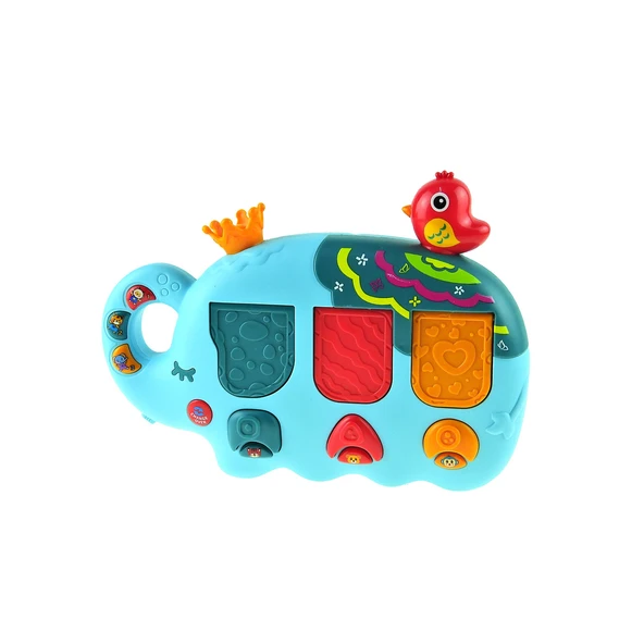 Oyuncak Fil Piyano Işıklı Sesli Sevimli fil Piyano - 3