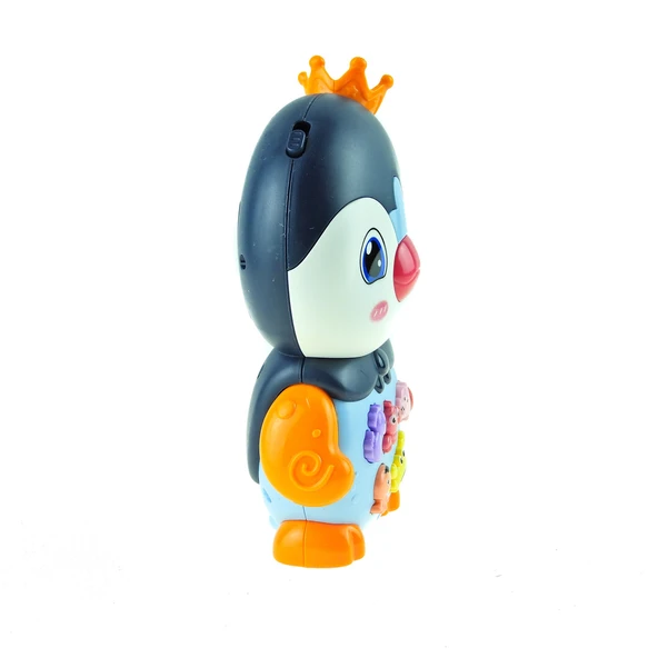 Oyuncak Penguen Işıklı Sesli Sevimli Penguen 16 Cm - 4