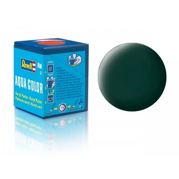 Çocuk Aqua Color Black Green - Mat Boya- 18 ml - 1