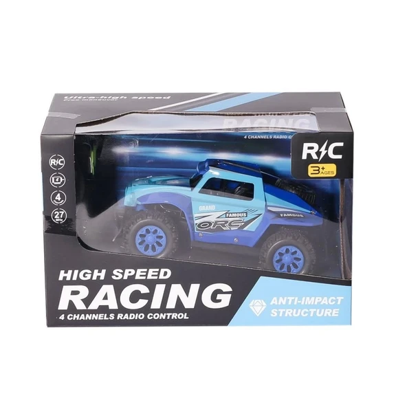 Çocuk 599-1 Kumandalı Şarjlı High Speed Racing Araba -Can Oyuncak - 4
