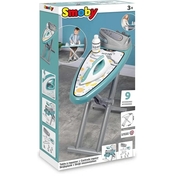 Çocuk Smoby Ütü Masası + Buharlı Ütü - 4