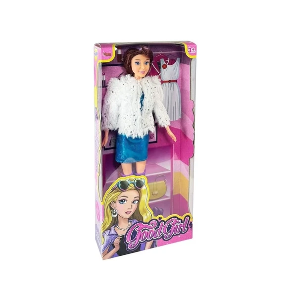 Çocuk WG-66770 Parlak Elbiseli Ceketli Bebek 29 cm -Vardem - Resim 2