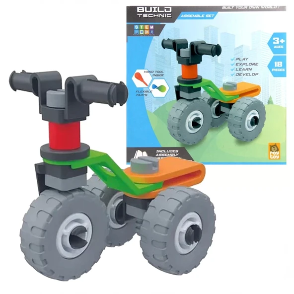 Çocuk Build Technic Yap Boz Araçlar 4100101-2 - 4