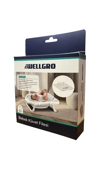 Wellgro 2 Parça Katlanır Bebek Küveti ve Filesi, Katlanır Küvet - 8