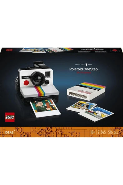 Lego ® Ideas Polaroid OneStep SX-70 Kamera 21345 - 18 Yaş ve Üzeri İçin Yapım Seti (516 Parça) - 9