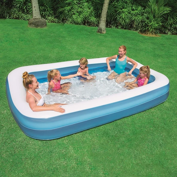 Bestway 54150 Şişme Aile Havuzu Pompa Hediyeli 305 cm x 183 cm x 46 cm - 2