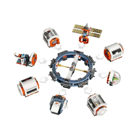 60433 ® City Modüler Uzay İstasyonu 1097 parça +7 yaş - 4