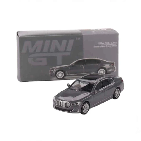 Çocuk Mini GT 1:64 BMW 750Li xDrive Bernina Grey Amber Effect