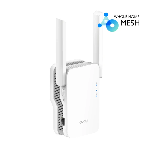 CUDY RE1800 AX1800 2.4GHz/5GHz 1800Mbps AP/RE Gigabit MU-MIMO Kablosuz Wi-Fi 6 Menzil Genisletici