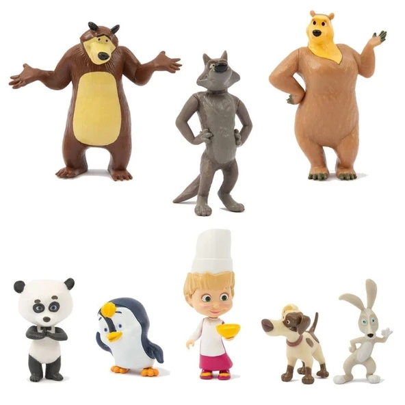 Çocuk MHA29000 Maşa ve Koca Ayı Kartanesi Figür - 5