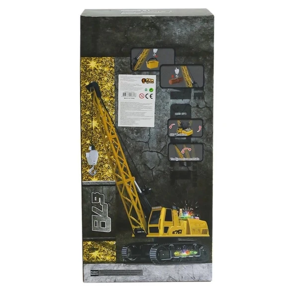 Çocuk 8062E Kumandalı Şarjlı Kule Vinç -Canem Oyuncak - Resim 2