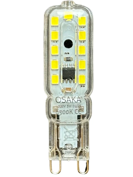 (3 Adet) Osaka 5W 6500K (Beyaz Işık) G9 Duylu Led Kapsül Ampul - Resim 2