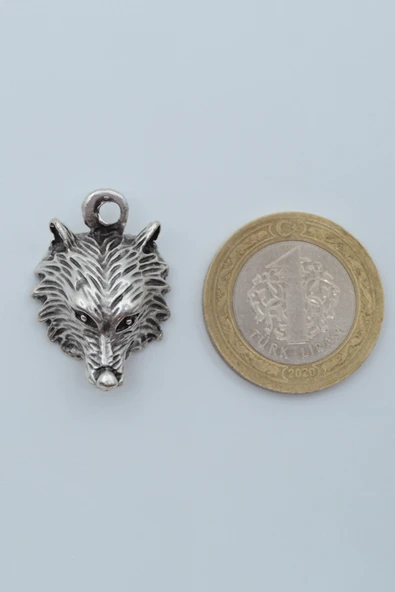 Tilki Gümüş Kaplama Örme Zincir Kolye - Resim 4