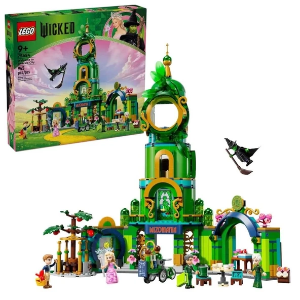 Çocuk 75684 Lego Wicked - Emerald Cityye Hoş Geldiniz 945 parça +9 yaş
