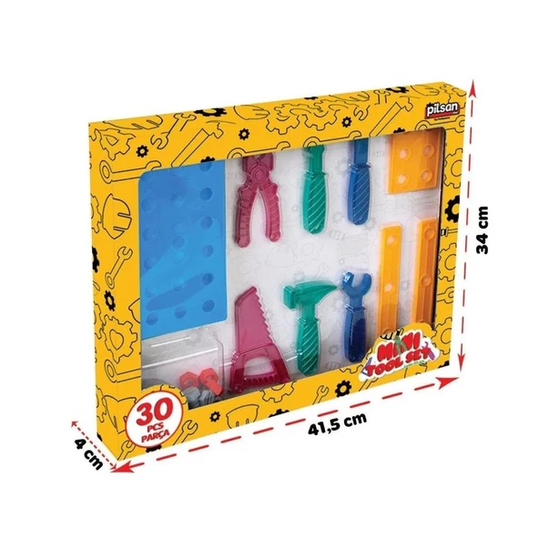 Çocuk 03 651 Mini Tamir Seti -Pilsan Oyuncak - 4