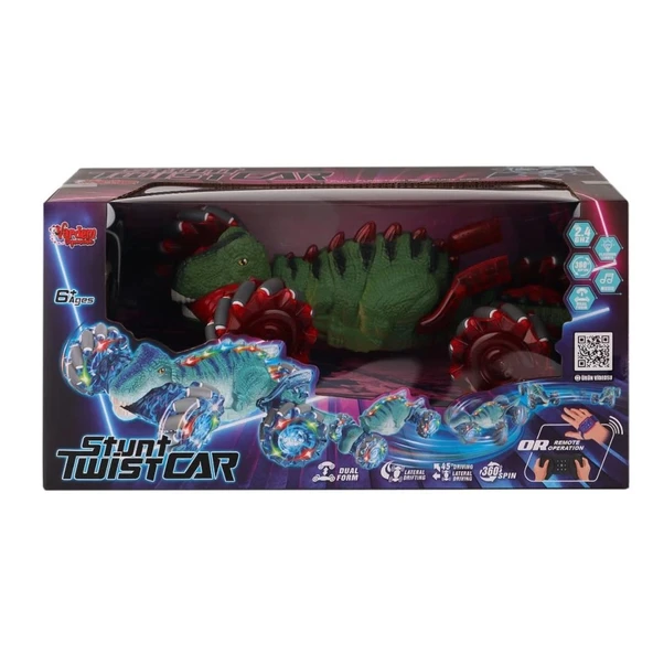 Çocuk HG4-42 Kumanda Bilekten Kontrol Stunt Twist Dinazor Araba -Vardem - 4