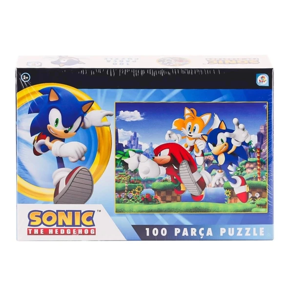 Çocuk SO0052 Sonic 100 Parça Puzzle -Laçokids - 2